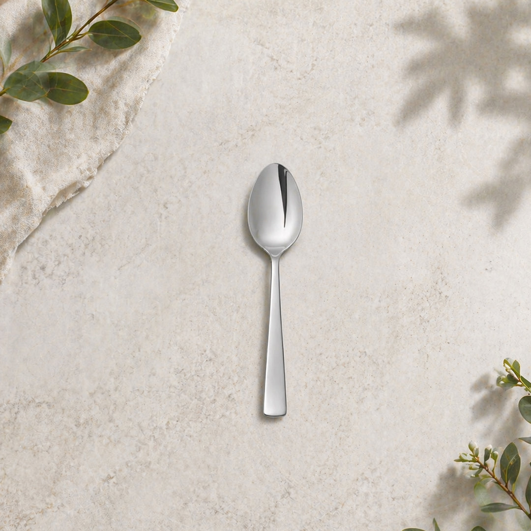 Tosaa Baby Spoon ROYAL PLAIN 16G-6-Piece Stainless Steel Spoon Set, Set of 6