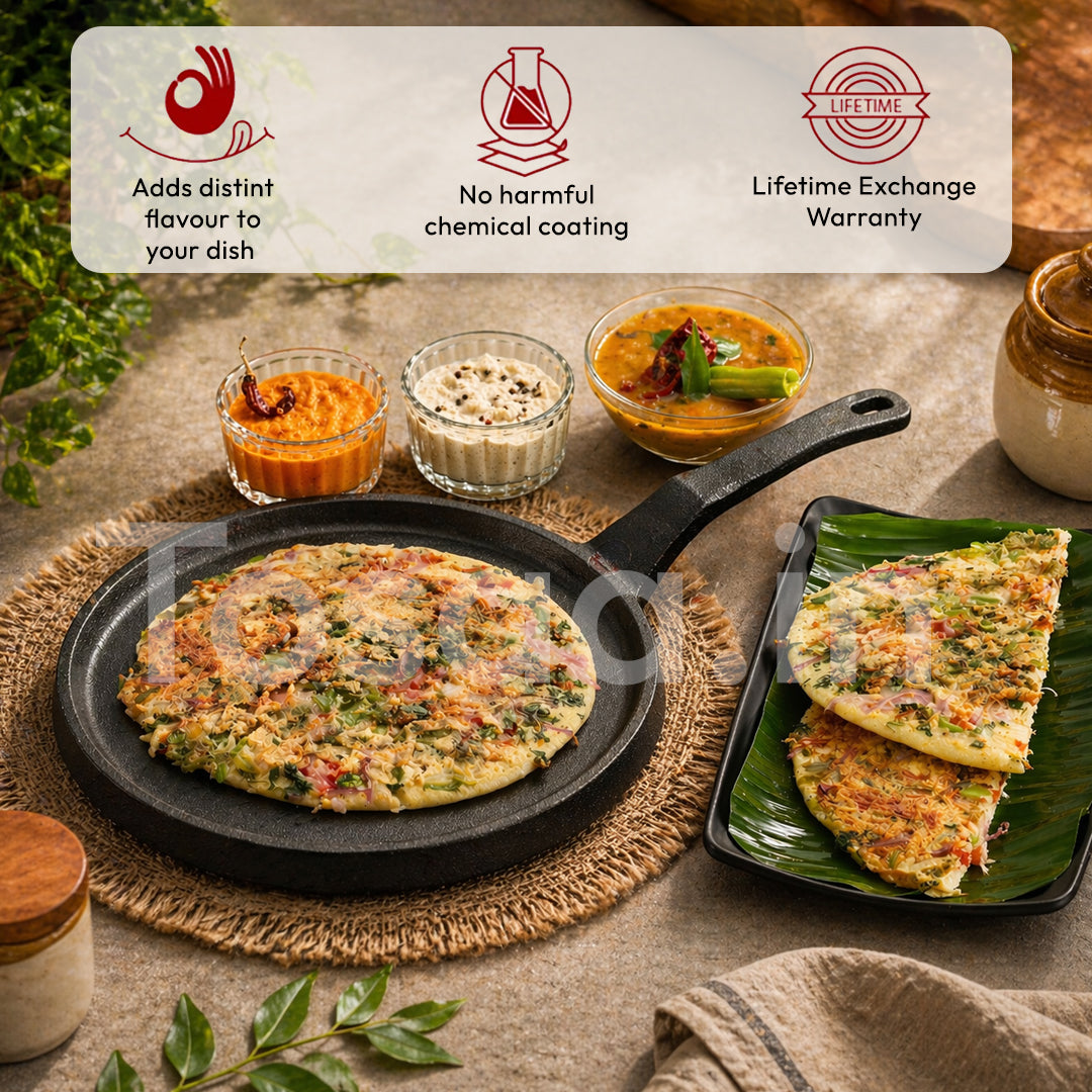 TOSAA CAST IRON DOSA TAWA 24 CM