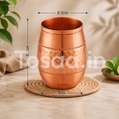JALKUMBH COPPER GLASS DAMRU 300 ml