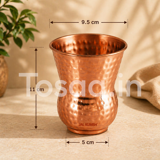 JALKUMBH COPPER GLASS GANGA 350 ml