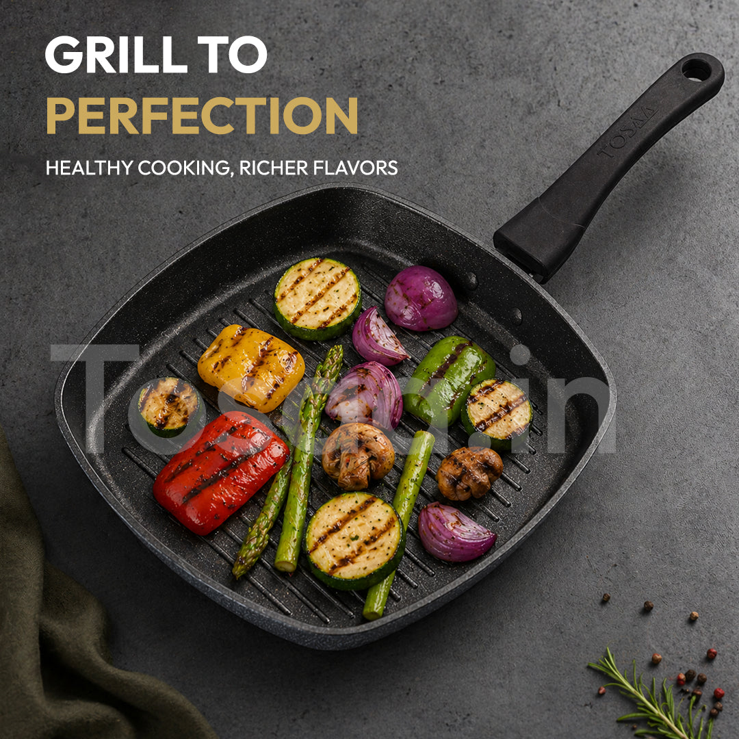 Tosaa Non-Stick  Grill Pan, 24 cm,