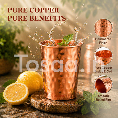 JALKUMBH COPPER GLASS TAPPER JUMBO 200 ml