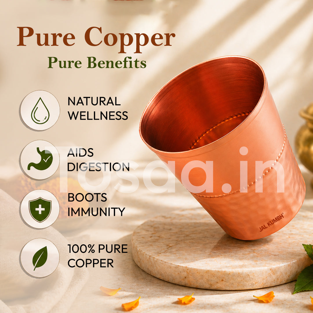 JALKUMBH COPPER GLASS TAPPER HHB 285 ml