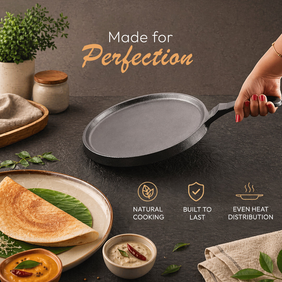 TOSAA CAST IRON DOSA TAWA 24 CM