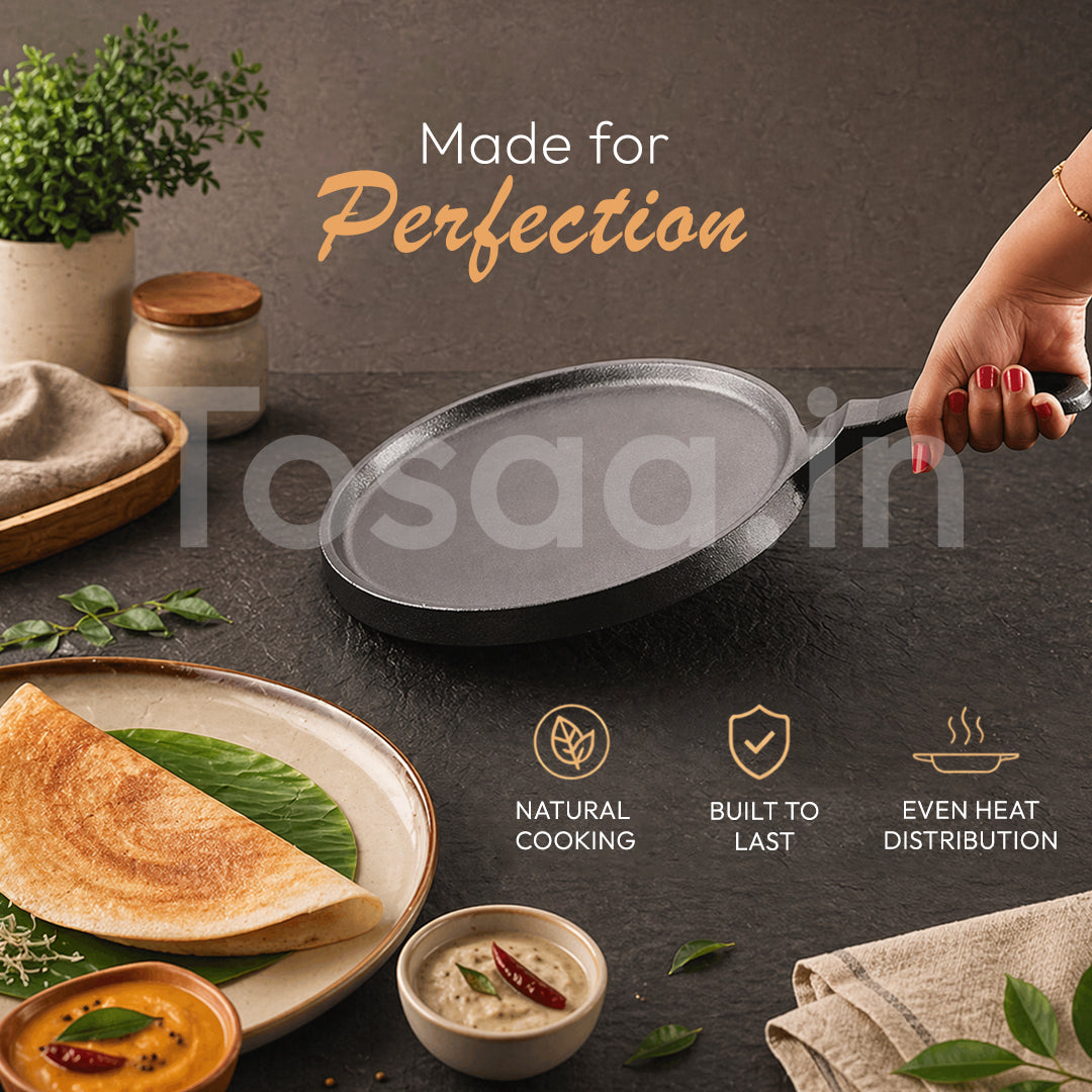 TOSAA CAST IRON DOSA TAWA 24 CM