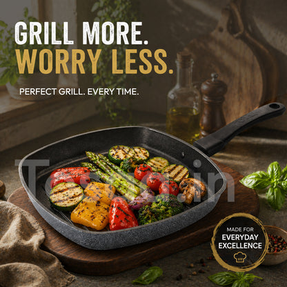 Tosaa Non-Stick  Grill Pan, 24 cm,