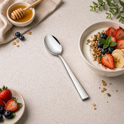 Tosaa Tea Spoon ROYAL PLAIN 16G-6-Piece Stainless Steel Spoon Set, Set of 6