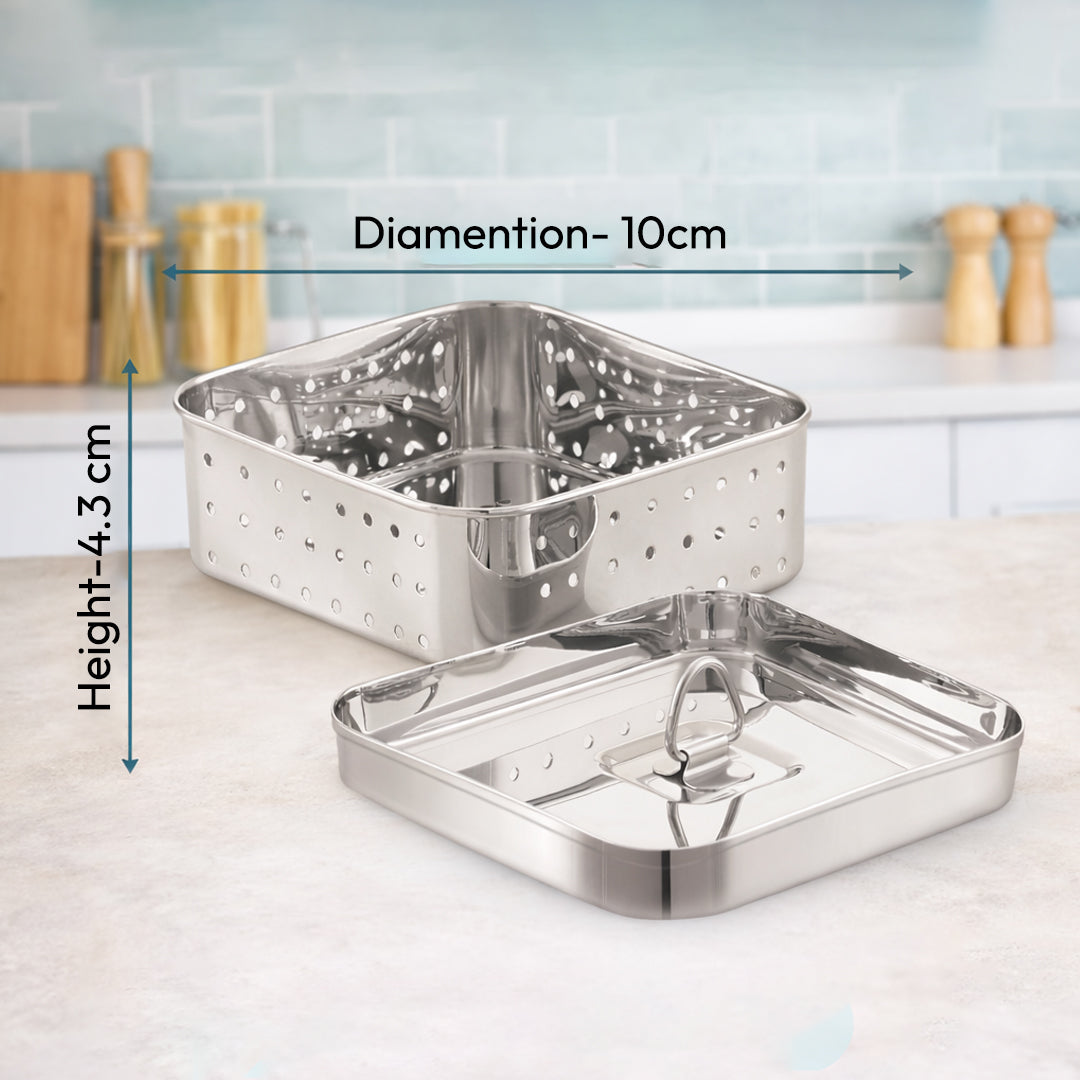 Tosaa Stainless Steel Paneer Maker Mould Square Shape