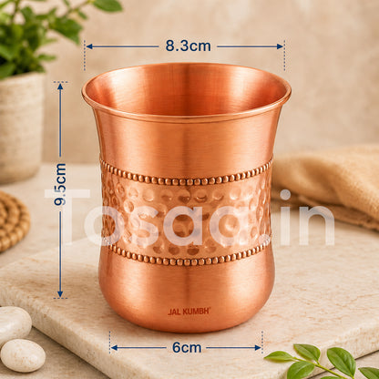 JALJUMBH COPPER GLASS CURVE LILY 300 ml