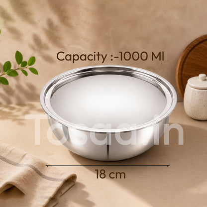 TOSAA TRY PLY TASLA WITH LID 18 CM
