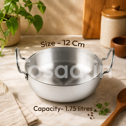Silver Kadhai 12 cm