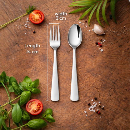 Tosaa Tea Spoon IMPRESS 16G-6-Piece Stainless Steel Spoon Set, Set of 6