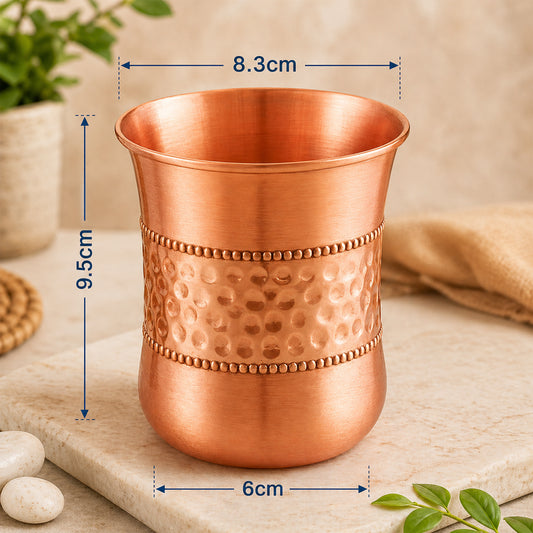 JALJUMBH COPPER GLASS CURVE LILY 300 ml