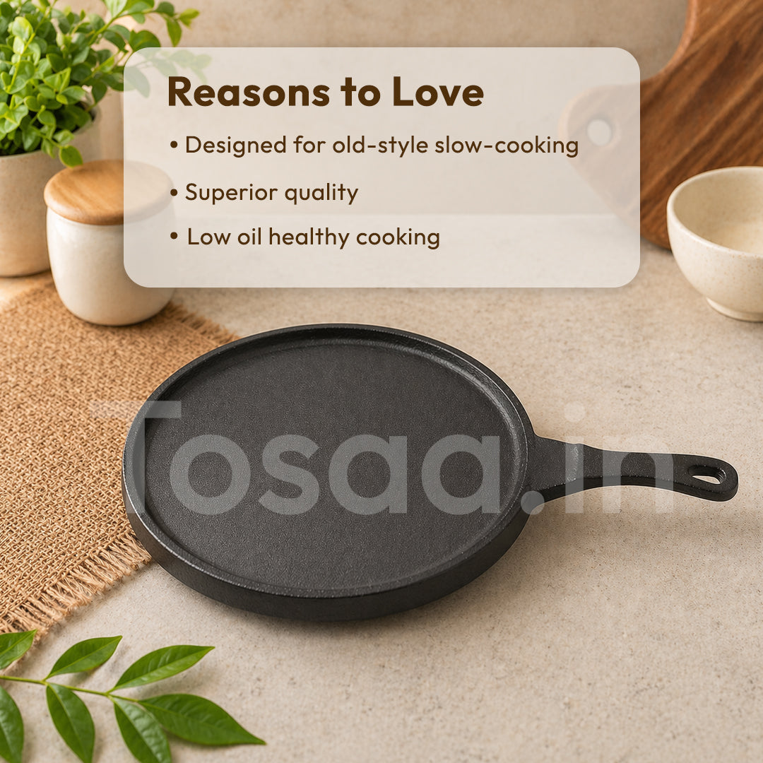TOSAA CAST IRON DOSA TAWA 24 CM