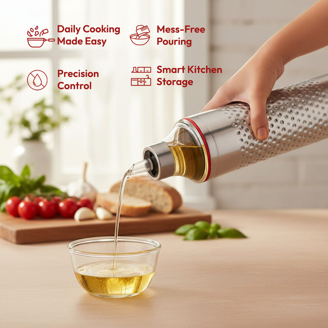 Tosaa Stainless Steel Mathar Oil Can 1100 ml