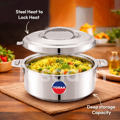 TOSAA Hot & Fresh Thermoware Casserole 1400 ml,1900 ml ,AND 2400 ml