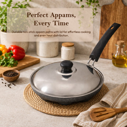Aluminium Non-Stick 12 Cavity Appam Patra