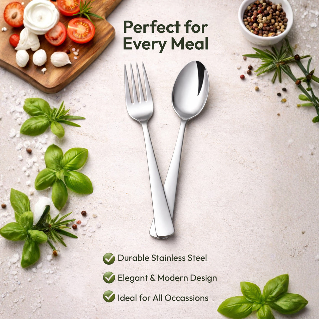 Tosaa Tea Spoon IMPRESS 16G-6-Piece Stainless Steel Spoon Set, Set of 6