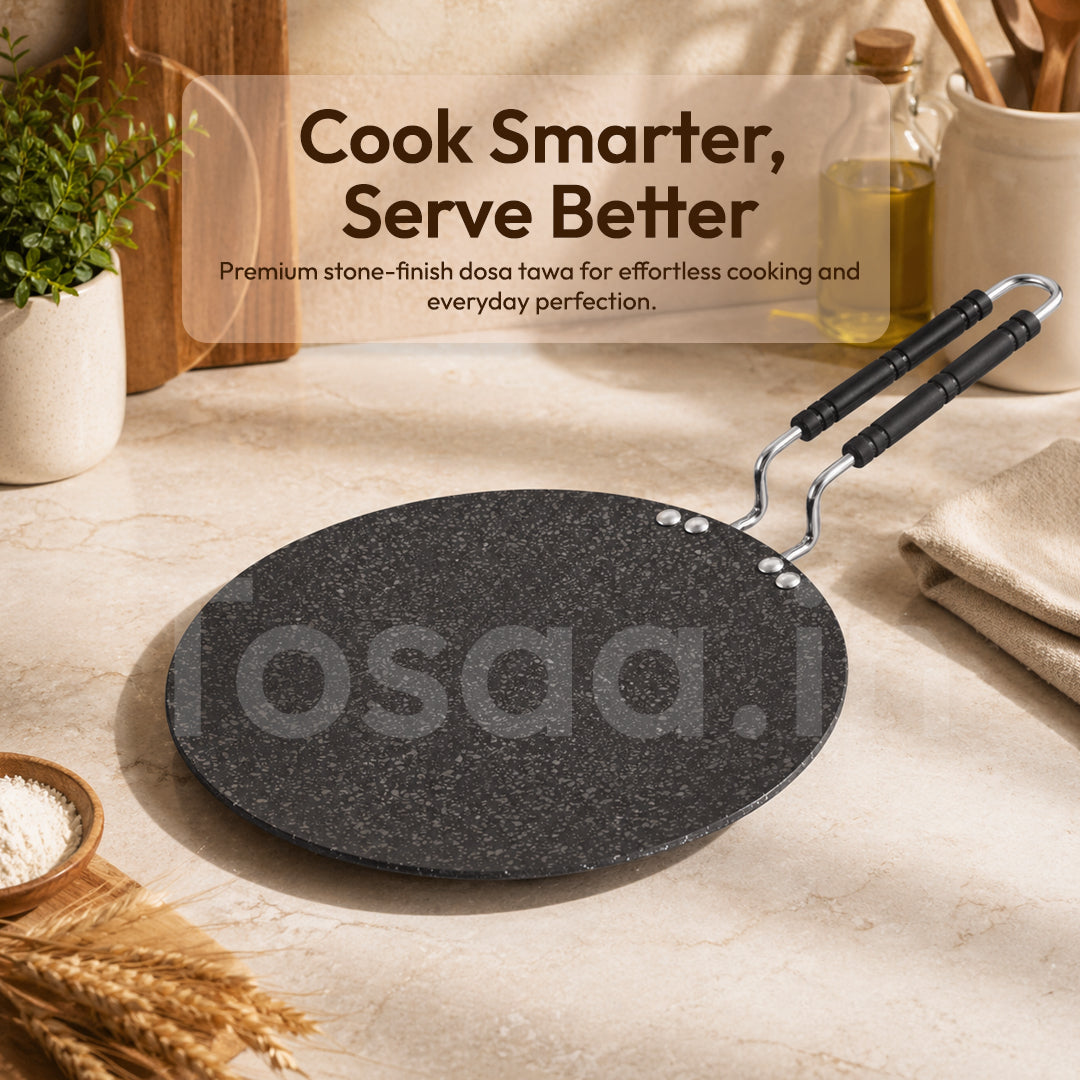 Flat Tawa Roti Tawa, Dosa Tawa Classic Range Non-Stick Cookware Tawa Pan - 28.5Cm