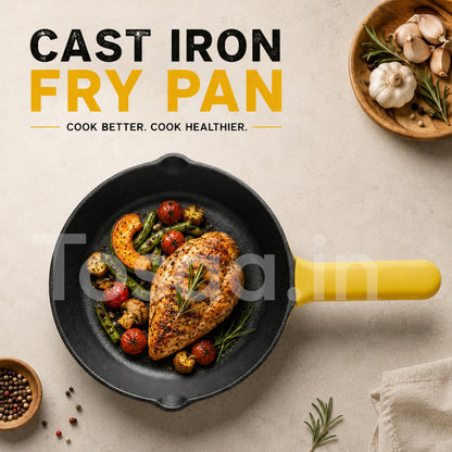 TOSAA CAST IRON FRY PAN- BIG (2000 ML)