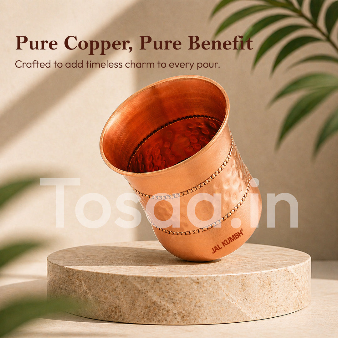 JALJUMBH COPPER GLASS CURVE LILY 300 ml
