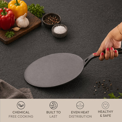 TOSAA CAST IRON CHAPATI TAWA 25 CM