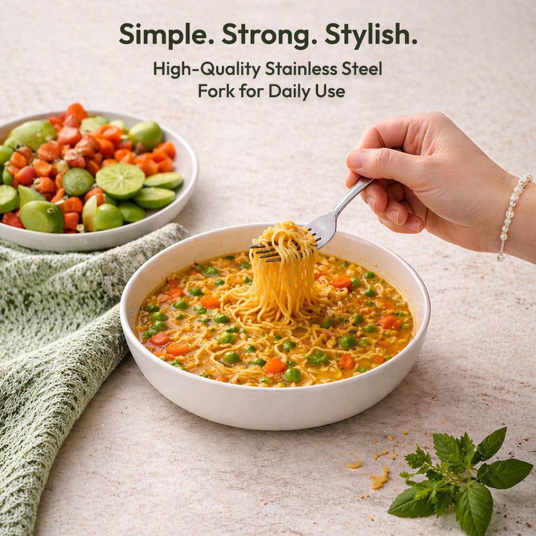 Tosaa Baby fork ROYAL PLAIN 16G-Pack of 6