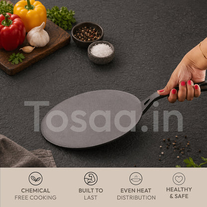 TOSAA CAST IRON CHAPATI TAWA 25 CM