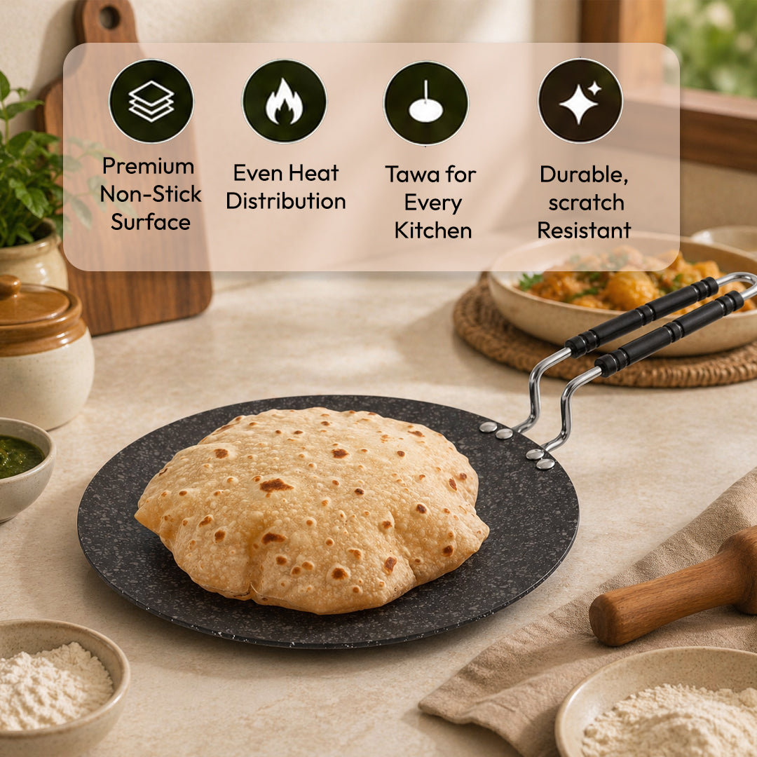 Roti Tawa Classic Range Non-Stick Cookware Tawa Pan - 25cm