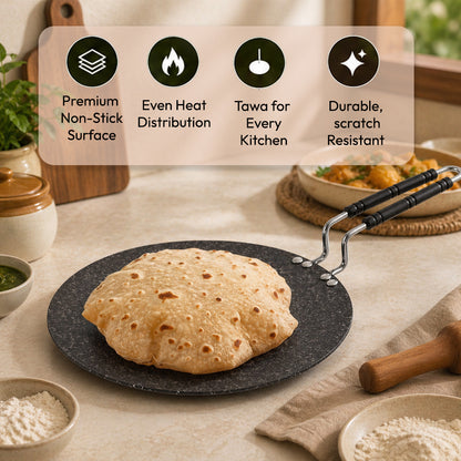 Roti Tawa Classic Range Non-Stick Cookware Tawa Pan - 25cm