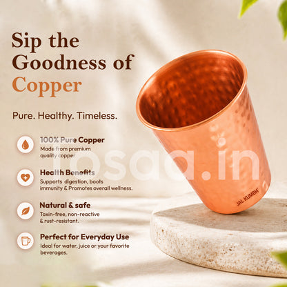 JALKUMBH COPPER GLASS TAPPER BIG JUMBO 350 ml