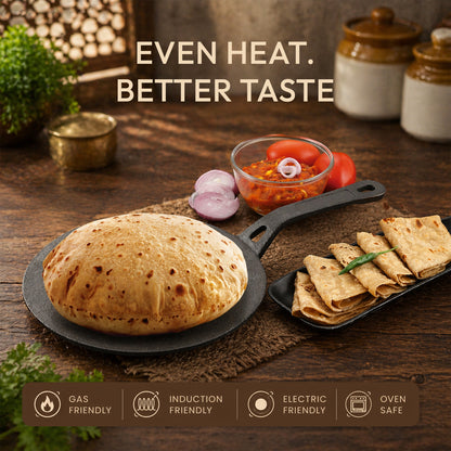 TOSAA CAST IRON CHAPATI TAWA 25 CM