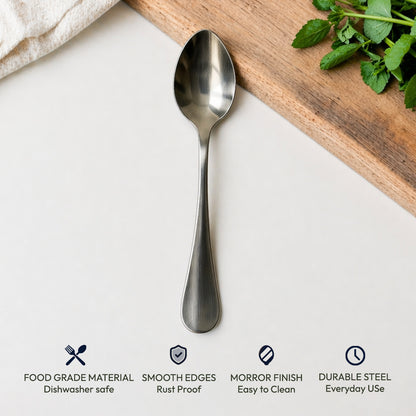 Tosaa Baby Spoon IMPRESS 16G-6-Piece Stainless Steel Spoon Set, Set of 6