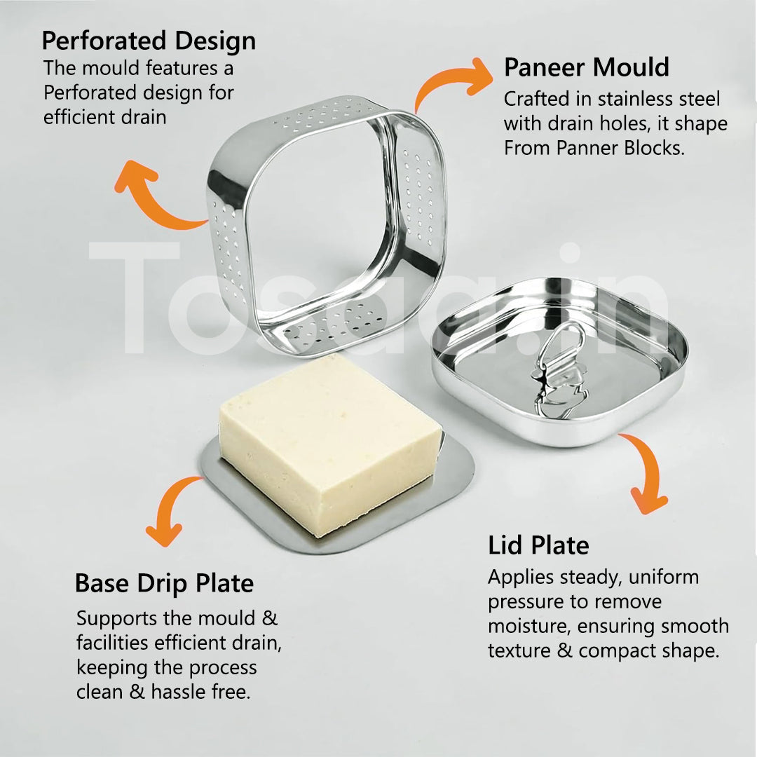 Tosaa Stainless Steel Paneer Maker Mould ( Medium )