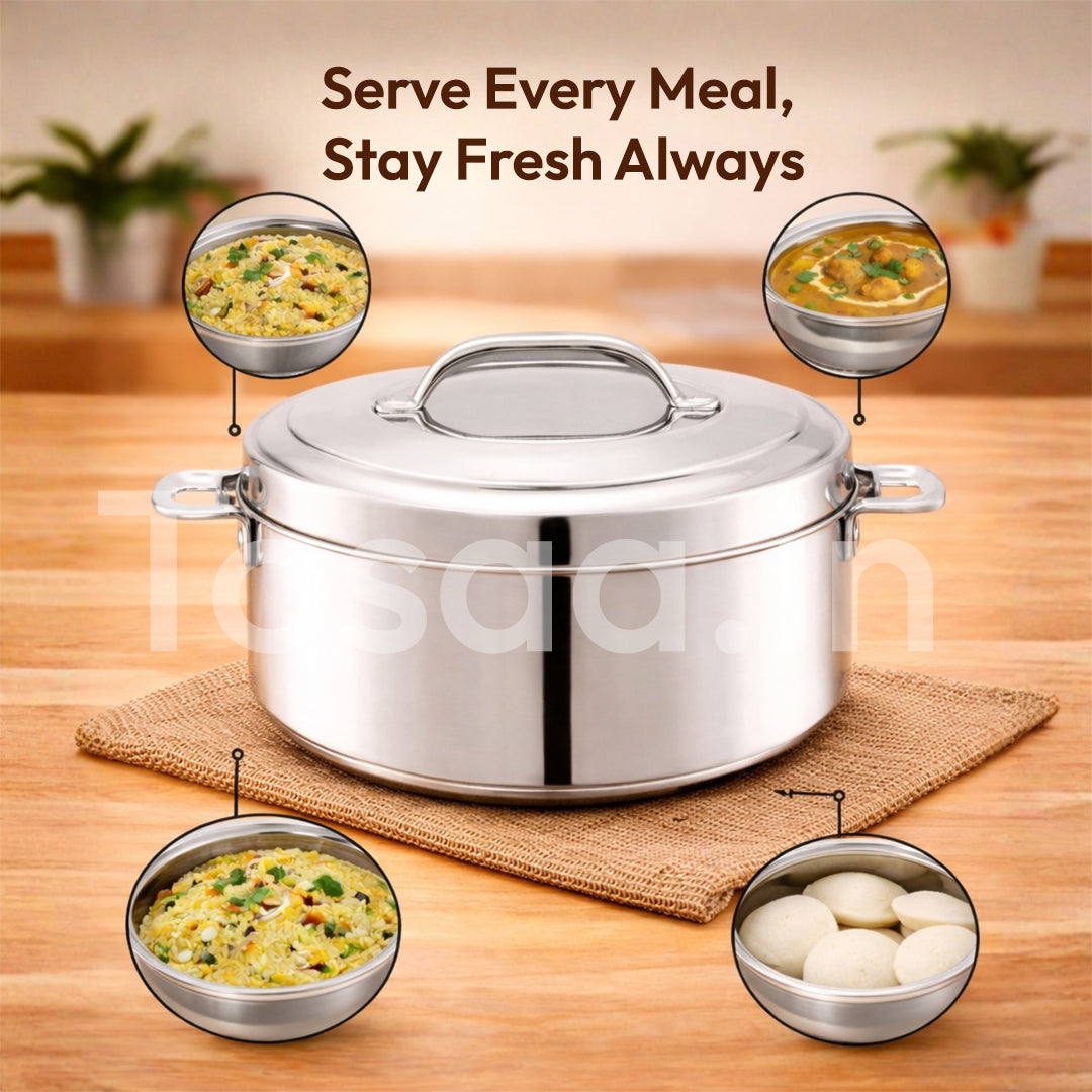 TOSAA Hot & Fresh Thermoware Casserole 1400 ml,1900 ml ,AND 2400 ml
