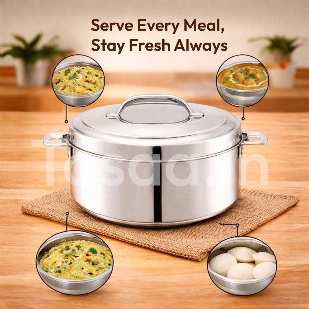 TOSAA Hot & Fresh Thermoware Casserole 1400 ml,1900 ml ,AND 2400 ml
